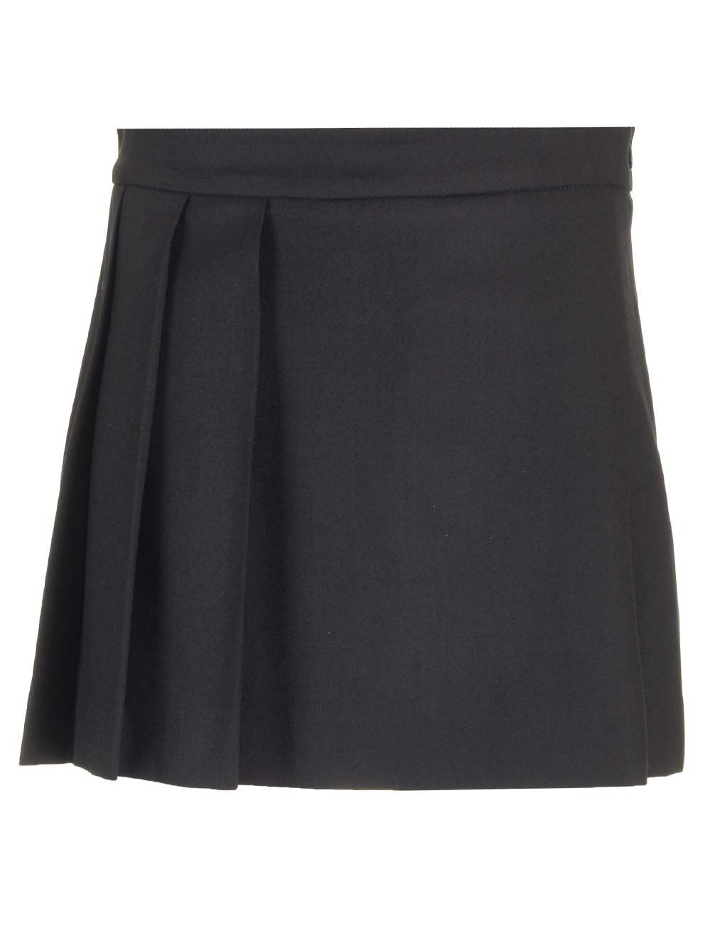 P.A.R.O.S.H. Black Plissè Skirt Skirts - Black | 472451308de81a238b41488461c68d6520f57f48