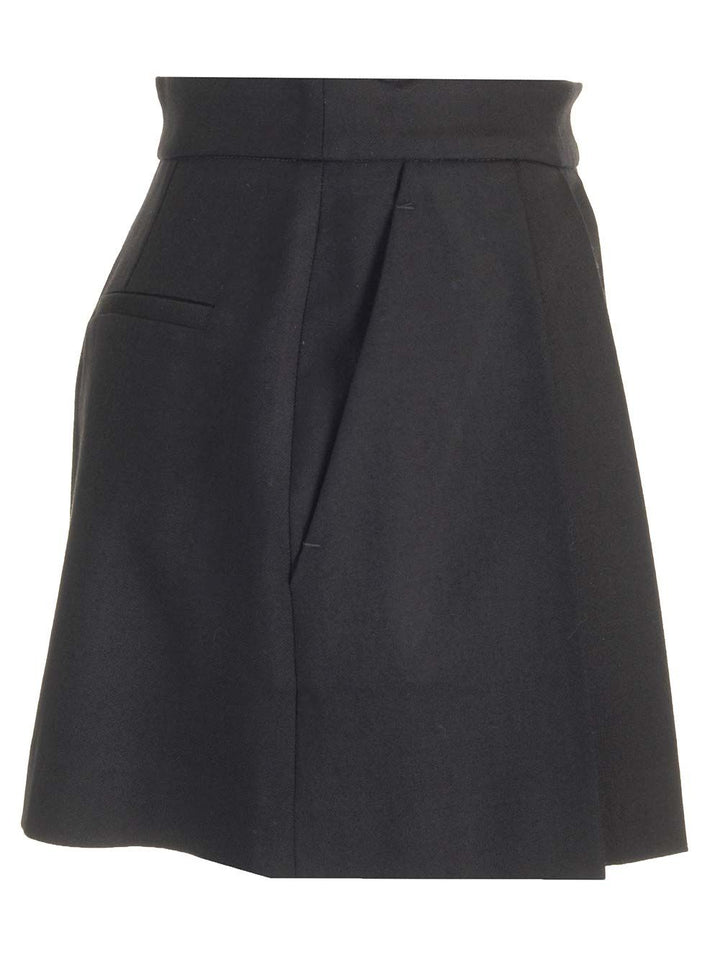 P.A.R.O.S.H. Black Plissè Skirt Skirts - Black | 5b8c3a587d5ddf3733dcbfd54430d4974aa25b76