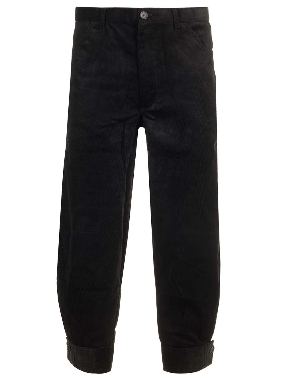 Comme Des GarçOns Shirt Cotton Velvet Trousers - Black | addd244b48b3aa301296454fef91e355d082bef1