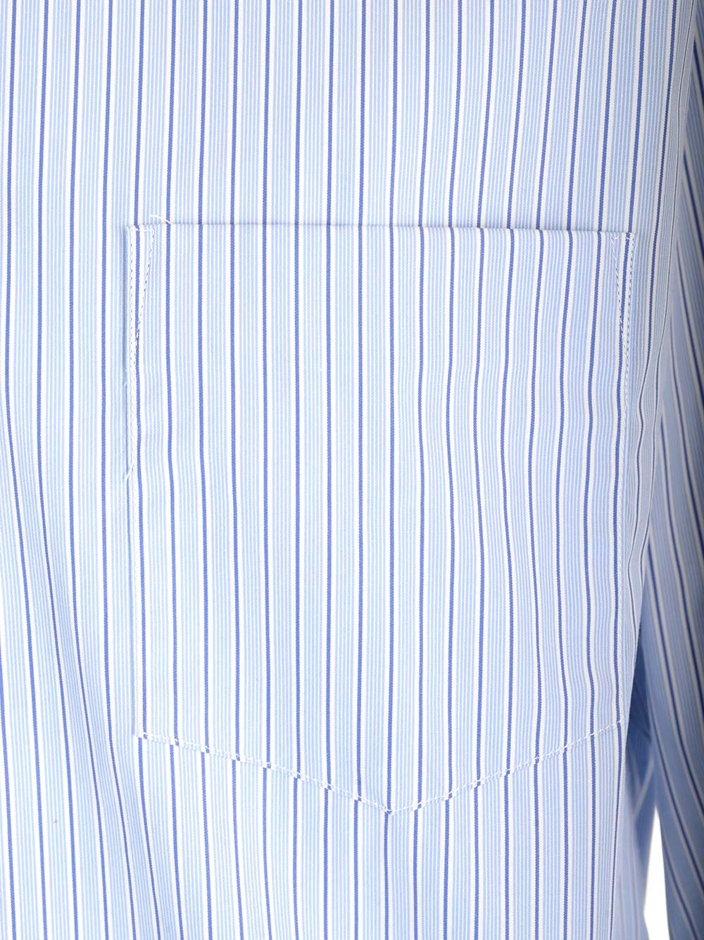 Comme Des GarçOns Shirt Striped Cotton Shirt Shirts - Light blue | 8913b282d660a3117559ec10879aa8ac411e148b