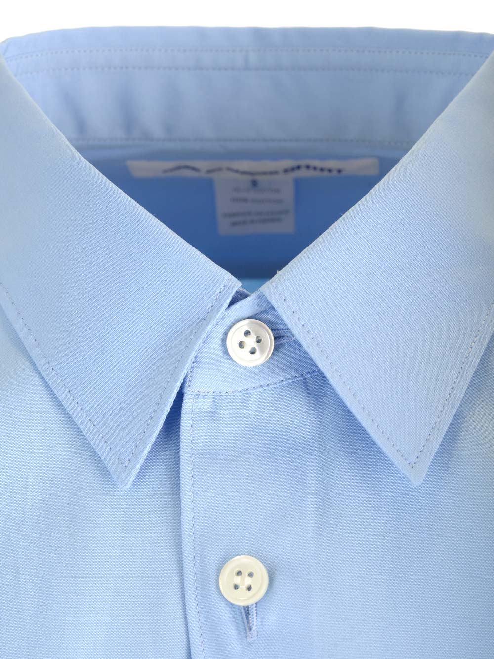 Comme Des GarçOns Shirt Cotton Poplin Shirt Shirts - Light blue | 9509bbd2260900a14cefe8c21462cc6b7689fea0
