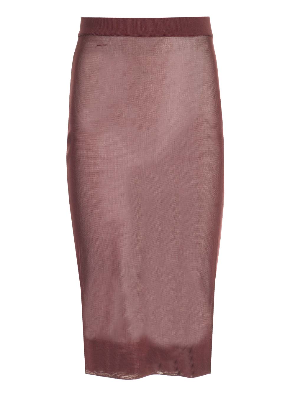 Saint Laurent Sheer Pencil Skirt Skirts - Bordeaux | 6c5e87eedb69051f206fe4d842a4fb28a856e04b