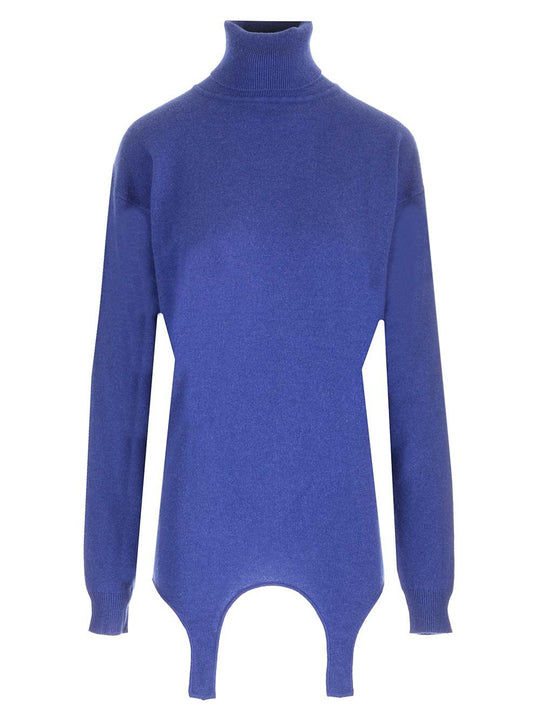 Cashmere Turtleneck Knitwear Blue