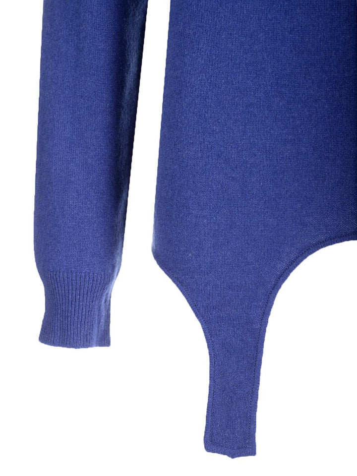 Saint Laurent Cashmere Turtleneck Knitwear - Blue | 70e11761c7c8ab752974cfd613a8c2088b227927