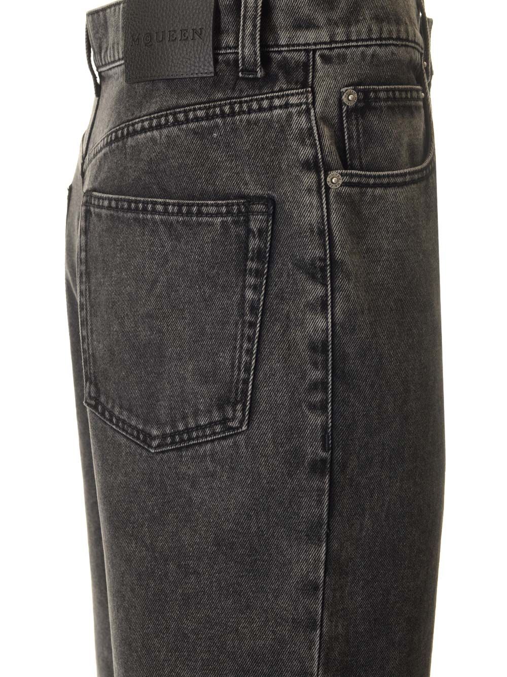 Mcqueen Low Waist Jeans - Black | f6d82179b735fb9c1db07d40b64900ca183be389