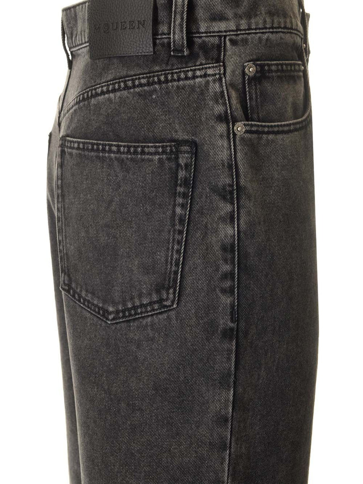 Mcqueen Low Waist Jeans - Black | f6d82179b735fb9c1db07d40b64900ca183be389