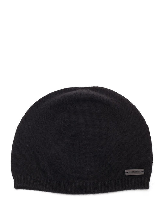 Black Cashmere Beanie Hats Black