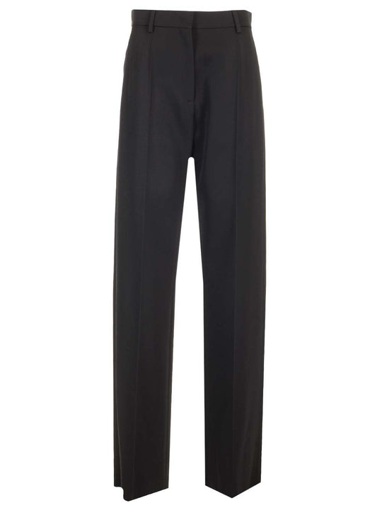 Grisaille Wool Trousers Black