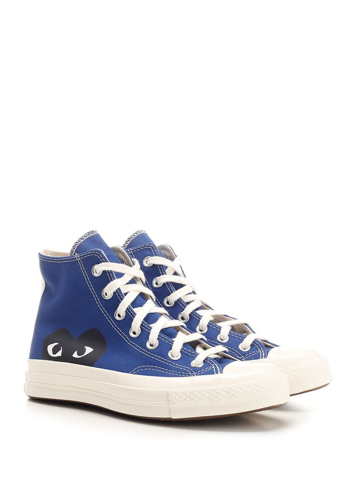 Comme Des Garcons Play New Big Heart Sneakers - Blue | 7cefc3ff4d2391d809fe671c93029ecb44de43c5
