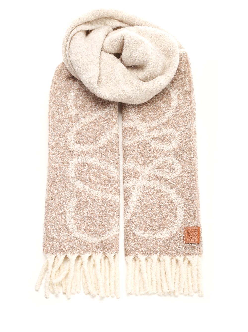 Loewe Anagram Scarf Scarves And Foulards - Beige | 7a69c3f879448ce43076b558cdc9817d29375d1a
