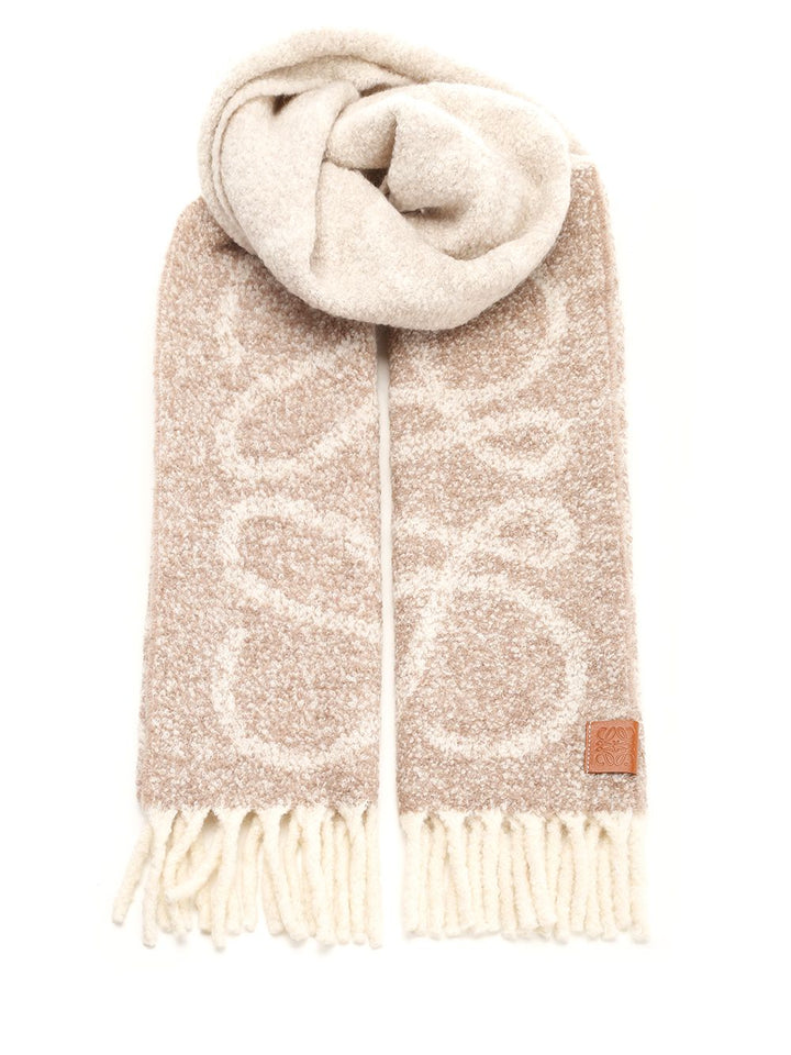 Loewe Anagram Scarf Scarves And Foulards - Beige | 7a69c3f879448ce43076b558cdc9817d29375d1a