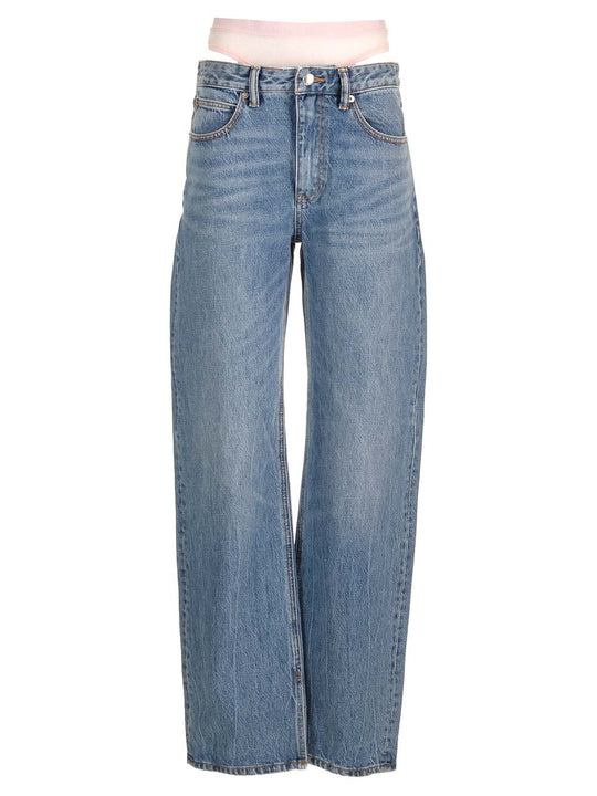Straight Leg Jeans Light Blue