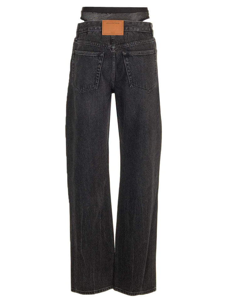 Alexander Wang Straight Leg Jeans - Grey | 07de4f290b1087d9949b47f5823c155eea1abe63