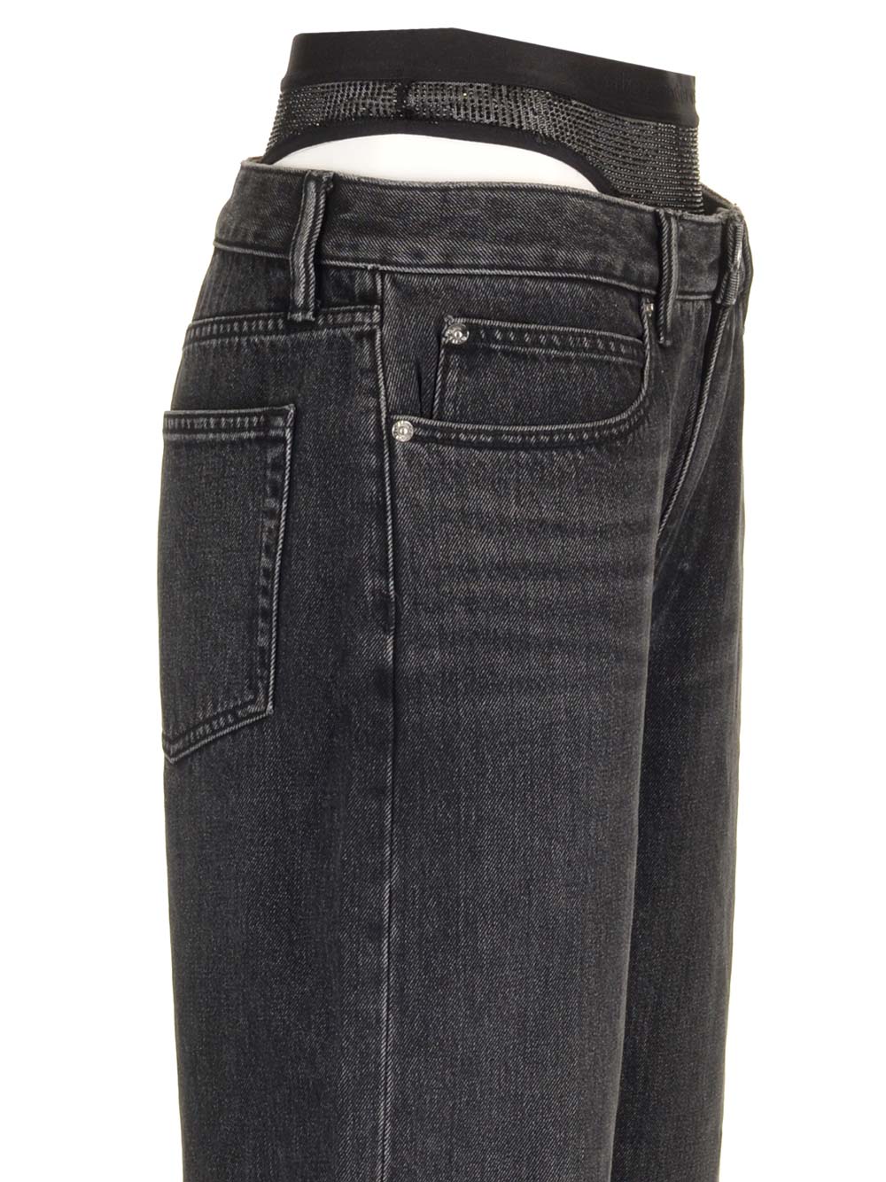 Alexander Wang Straight Leg Jeans - Grey | 863b4b4c594a144636e12bb069347e4240cc7a6e