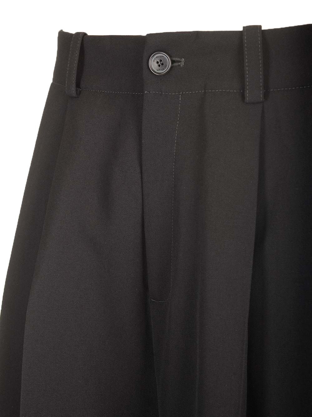 Off-White Virgin Wool Trousers - Black | 2cfaee67aa92a58c6eefb1712030845340268587