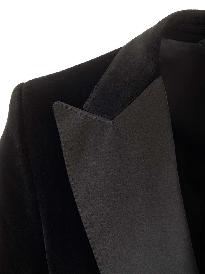 Dolce & Gabbana Velvet Tuxedo Jacket Jackets - Black | a0b6995e91292985b3b858c87436fe471f4f16bd