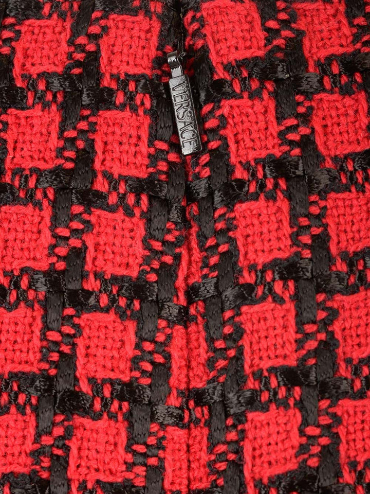 Versace Tweed Mini Skirt Skirts - Red | 4e9bca1748ca50421ec60867bb529efa8baac7ad