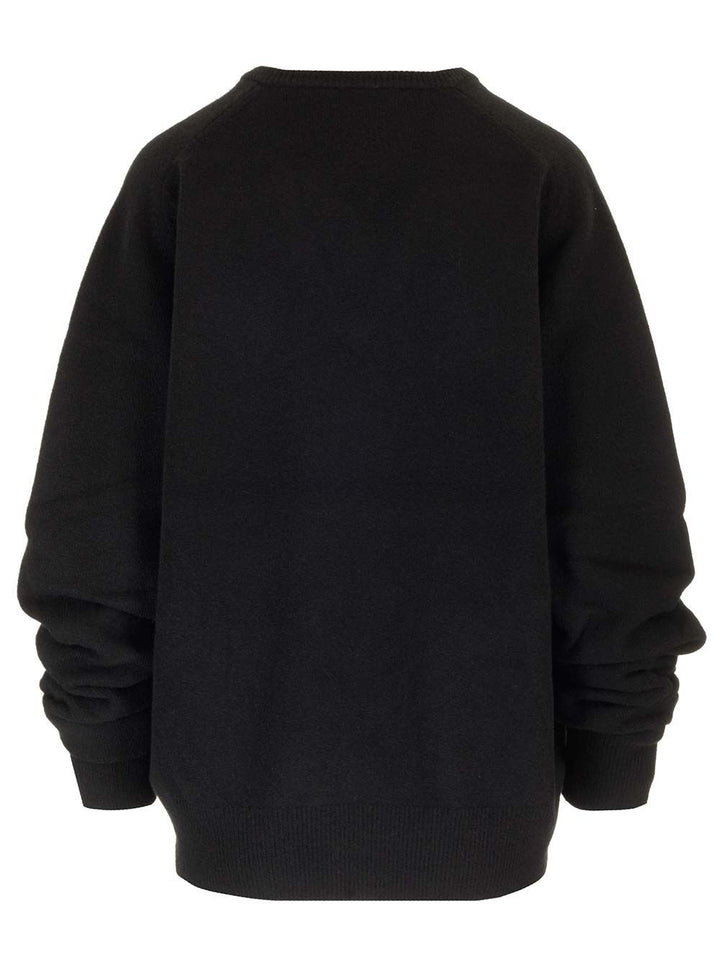 Tory Burch Relaxed Fit Sweater Knitwear - Black | 19ea6109318650a491d2501e53fa5a36a7d47a16