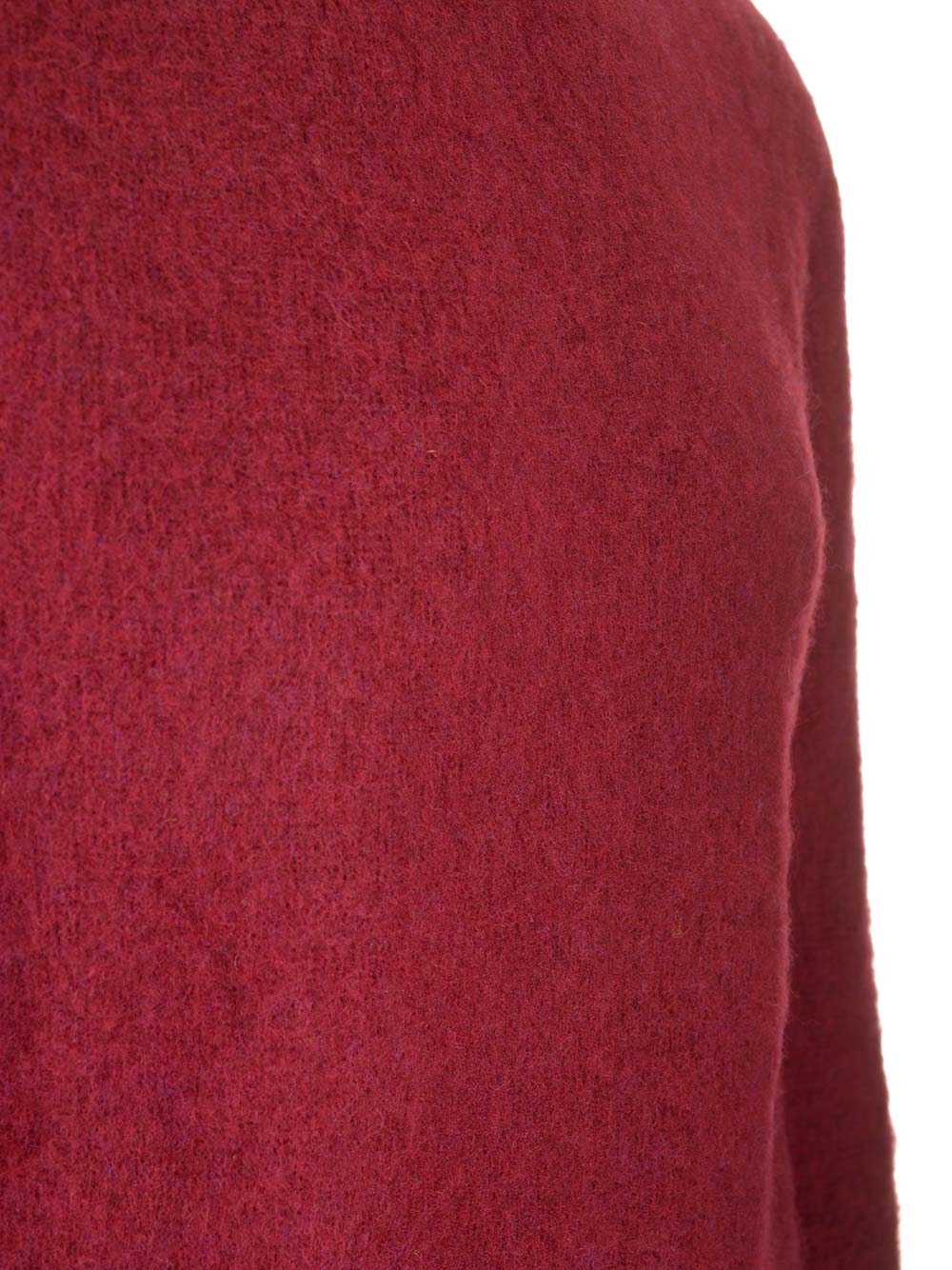 Howlin' Shetland Wool Crew Neck Knitwear - Bordeaux | 944f3f18b11b2c6835b7f08a6bad04479f331969