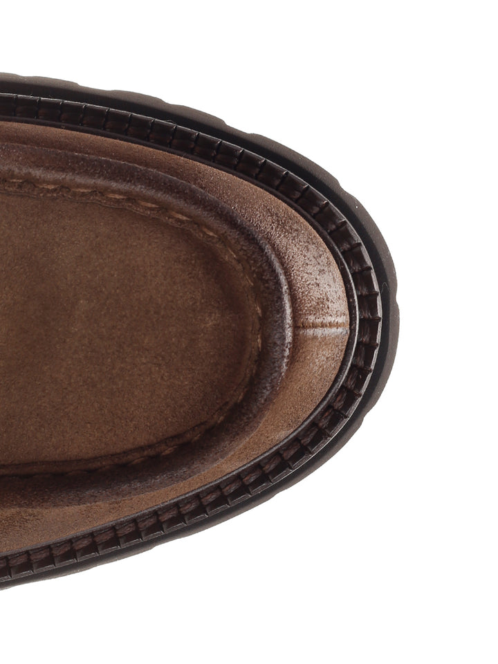 Corvari Suede Tank Paraboot Lace-Up Shoes - Brown | d4f3d33d429c5a73c79f5e431a204ee1db0a3cac