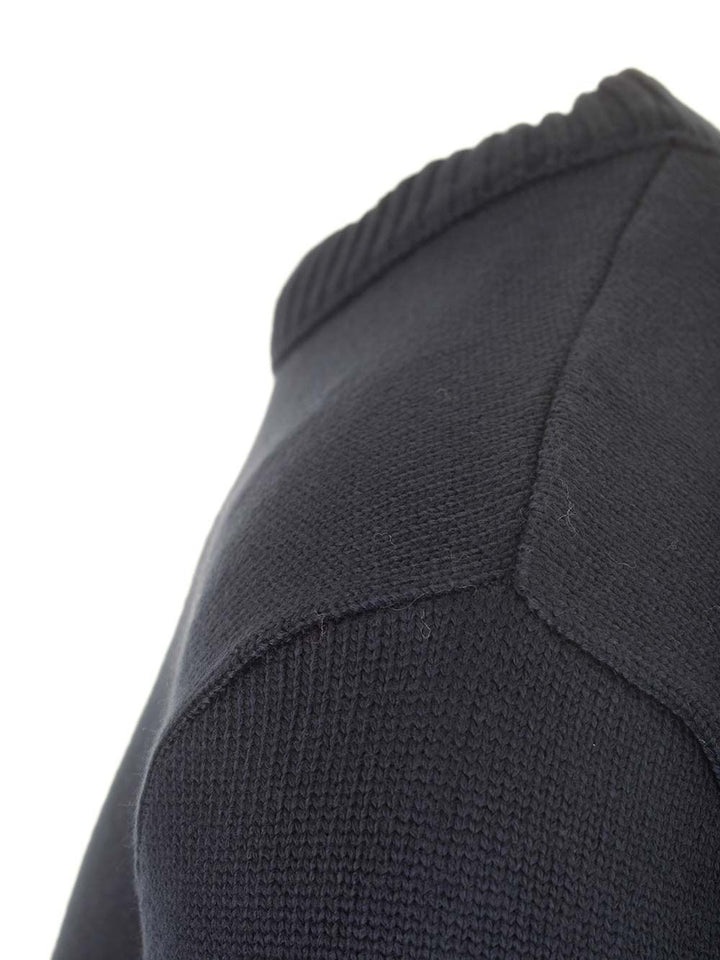 Stone Island Winter Cotton Crewneck Sweater Knitwear - Blue | 18e837ee2f11884d69da1725334cd2cd4bca1618