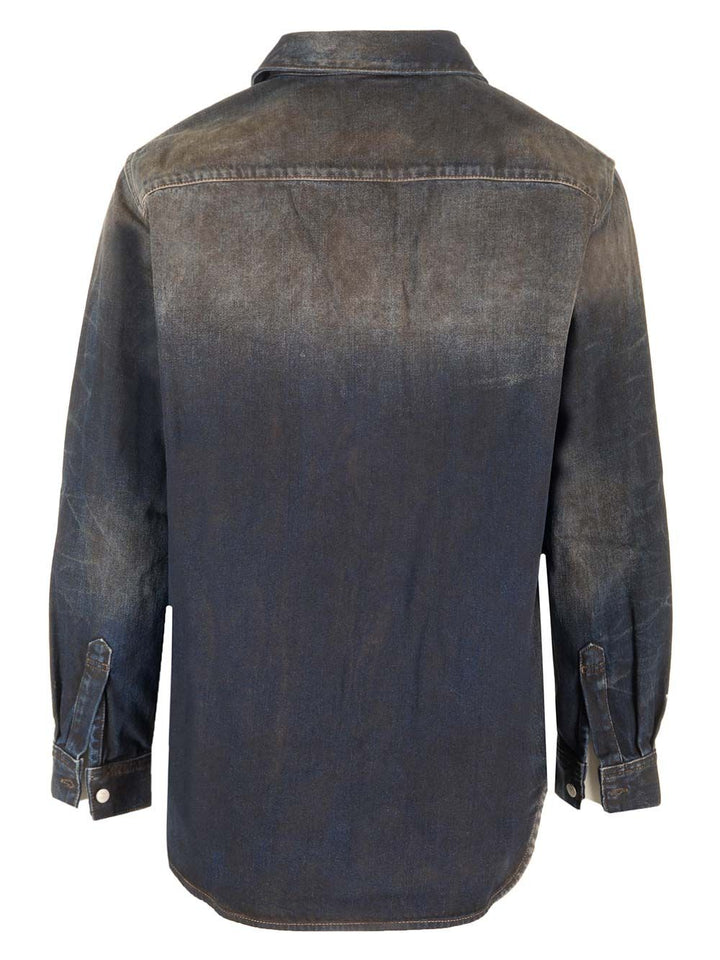 Acne Studios Relaxed Fit Denim Shirt Shirts - Blue | 68b31f0b0ae320244cac3af4cdc1c4a73402173e