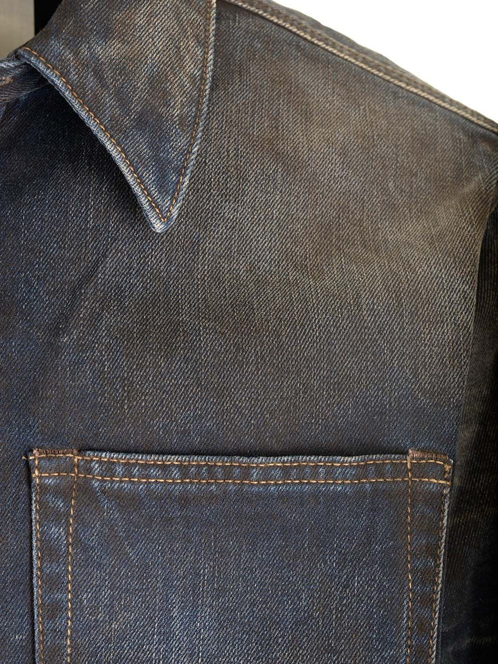 Acne Studios Relaxed Fit Denim Shirt Shirts - Blue | 341885f417860e4e2d57424b866f01845fa457f1