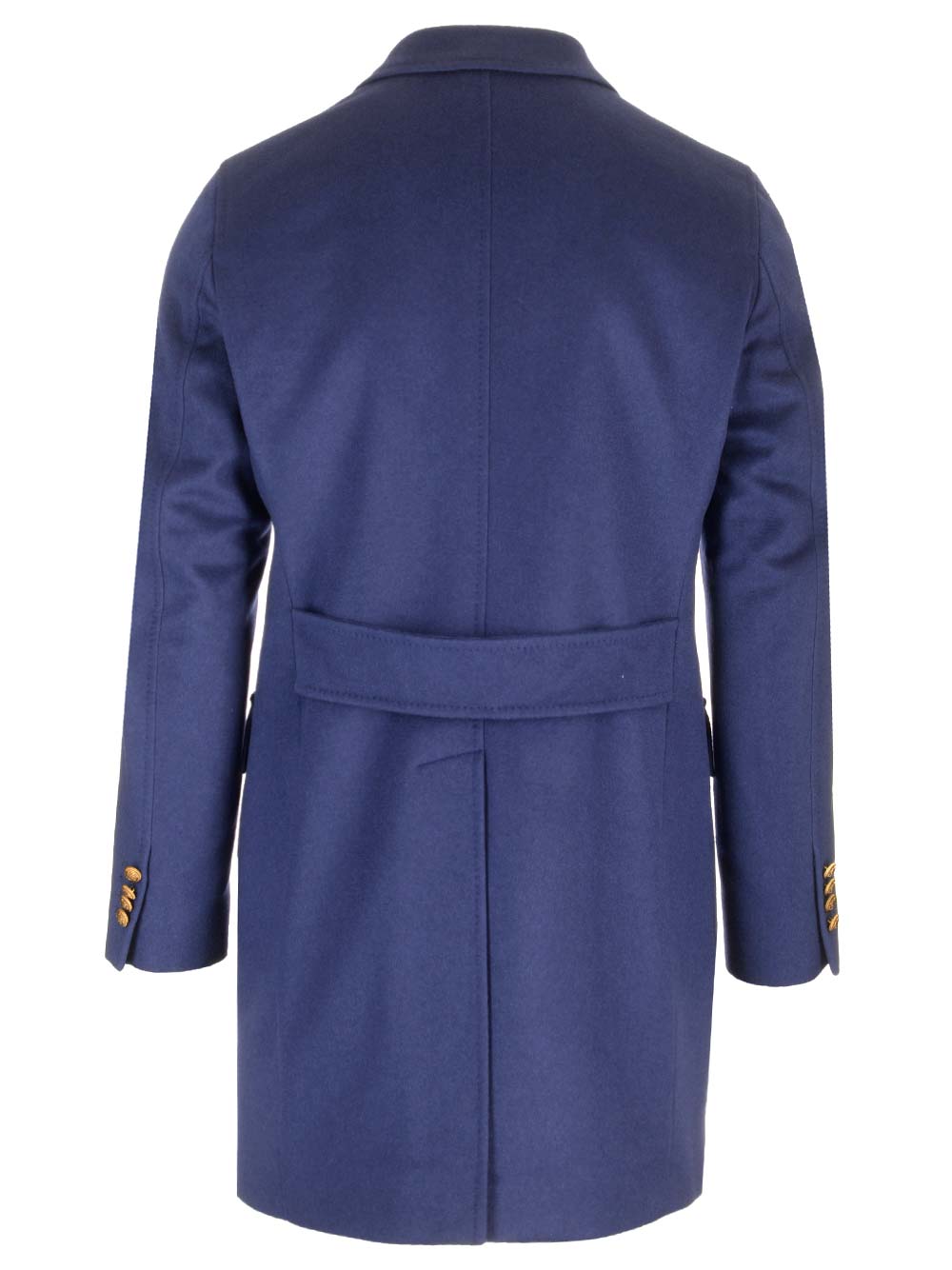 Al Duca D'Aosta Double Breasted Cashmere Coat Coats - Blue | 95eb9659048733abc7e04a9cfb743defd864d135
