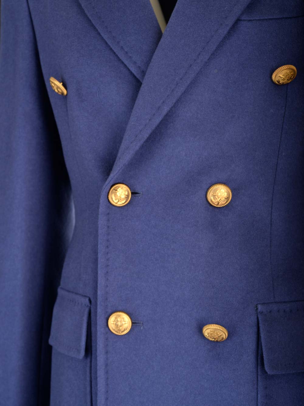 Al Duca D'Aosta Double Breasted Cashmere Coat Coats - Blue | 3745245c1ce2b87ed090512a8a4ea3a1ba46fe26