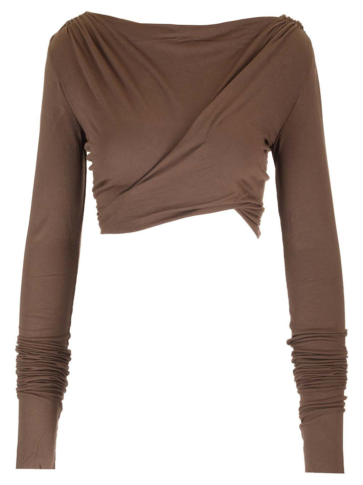 Rick Owens Lilies Jade Tops - Brown | 459f979ce3b18a4d8bb3af0d7b1709df10f4cbec