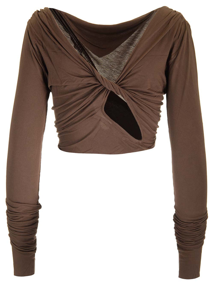 Rick Owens Lilies Jade Tops - Brown | d97c6422528fdf667f7e7bfe972dc4d3c1e9309e