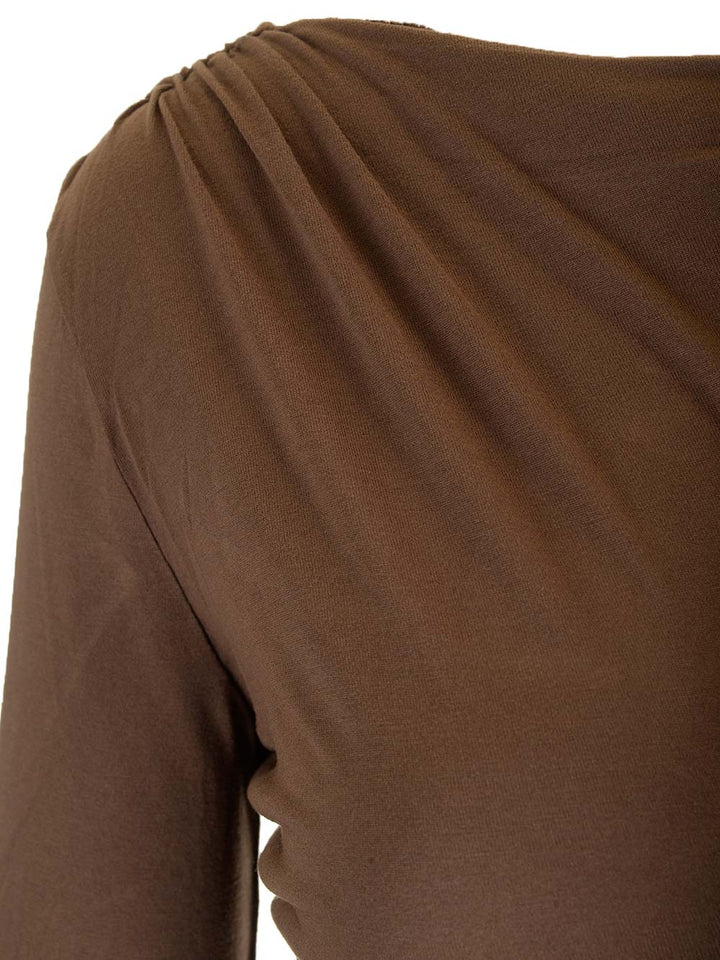Rick Owens Lilies Jade Tops - Brown | 650acf57e3bd05fafbfe8f93a6b1454f7910c8f1