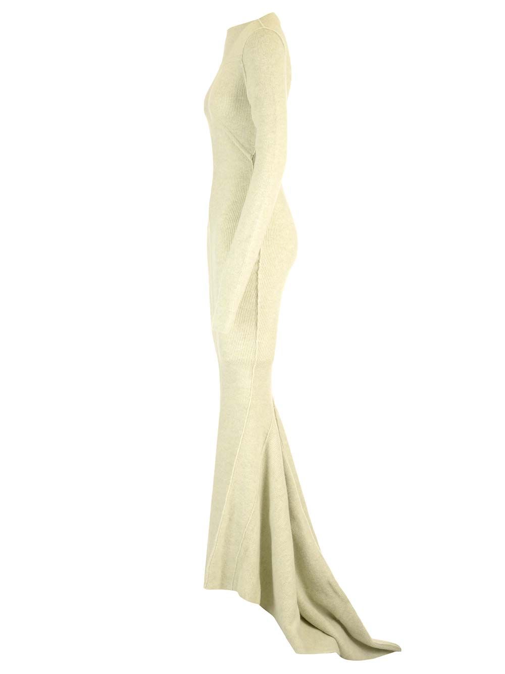 Rick Owens Ribbed Knit Mermaid Dress Dresses - Green | 94bb0cd8f84a5a9bc9f7e173a1f5bdee4724295e