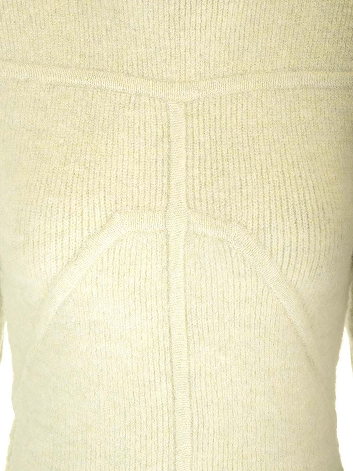 Rick Owens Ribbed Knit Mermaid Dress Dresses - Green | 9680dadfe9d59ce360208606c417c95096fea58e