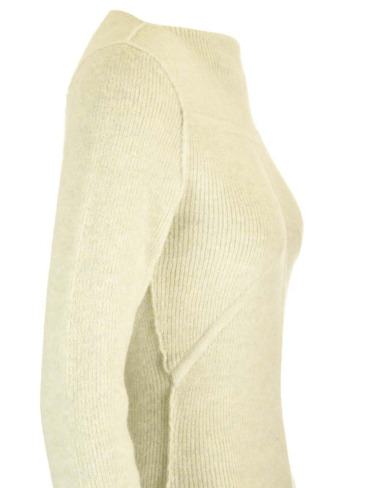 Rick Owens Ribbed Knit Mermaid Dress Dresses - Green | 79bd473d5a28773fa5aaff4cb077fc4ec8ac5064