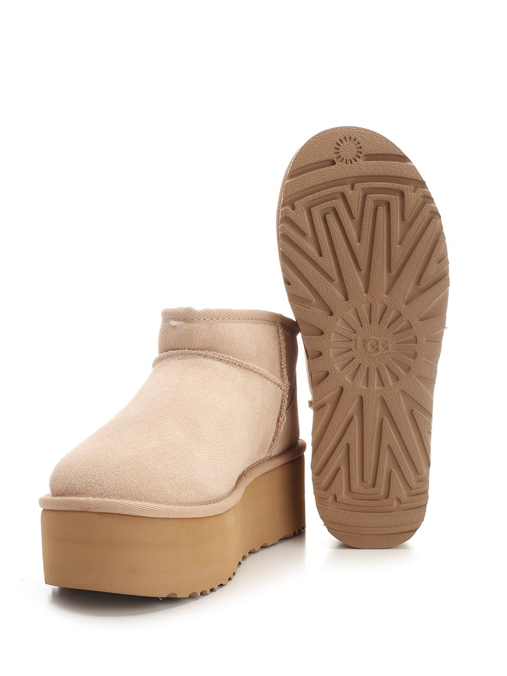 Ugg Ultra Mini Platform Boots - Beige | 341c285dc0c03ff7e5d9b9e38f6680812d59f66b
