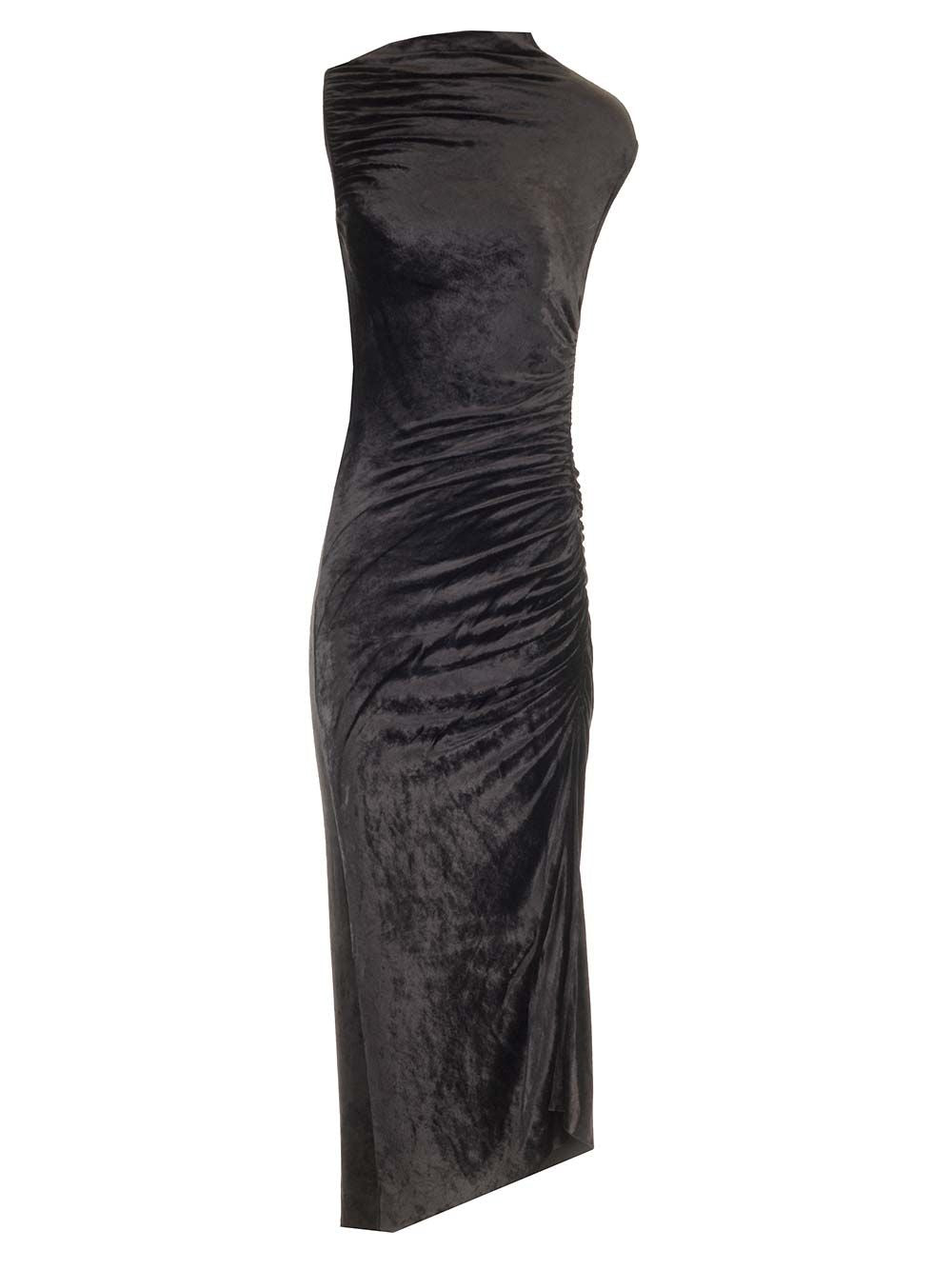 Rick Owens Lilies Velvet Dress Dresses - Black | d8dd219fc96a5011de1d5c8b3e39e94816cbdeac