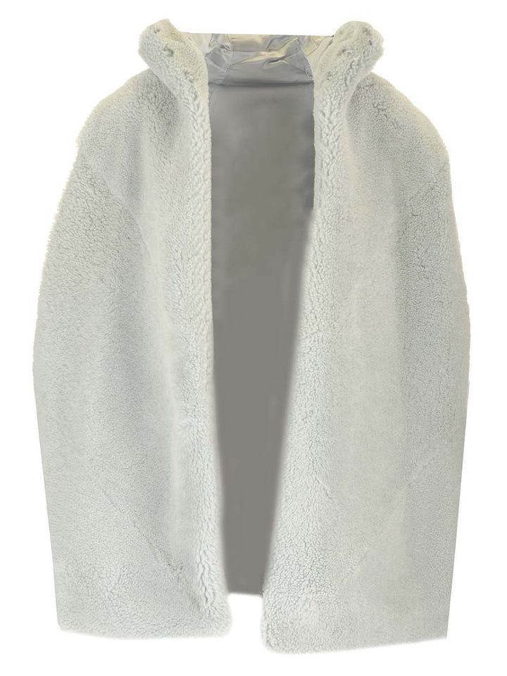 Rick Owens Shearling Vest Coats - Light blue | eea4e19e031ba1c331f774c31737c34293e89060