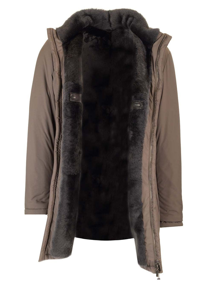 Al Duca D'Aosta Jacket With Fur Jackets - Grey | 817ac8deccaadde96c6c9169dee06f82d0ac25ea