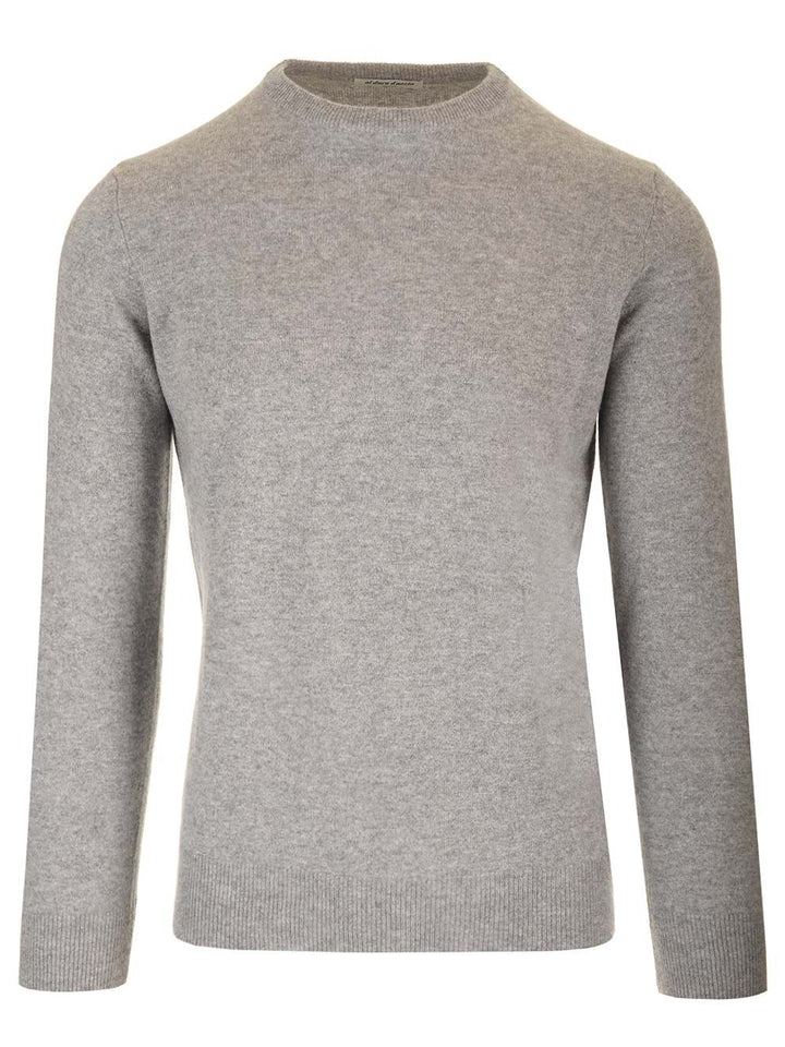 Al Duca D'Aosta Cashmere Crewneck Sweater Knitwear - Grey | 300102ff686c28b0241515277b77b0d4ad14918b
