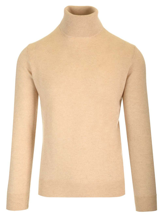 Cashmere Turtleneck Knitwear Beige