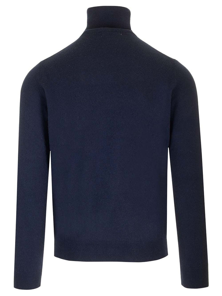 Al Duca D'Aosta Cashmere Turtleneck Knitwear - Blue | 3fdce21340d899bbdbcb9cadbc7575884fea721d