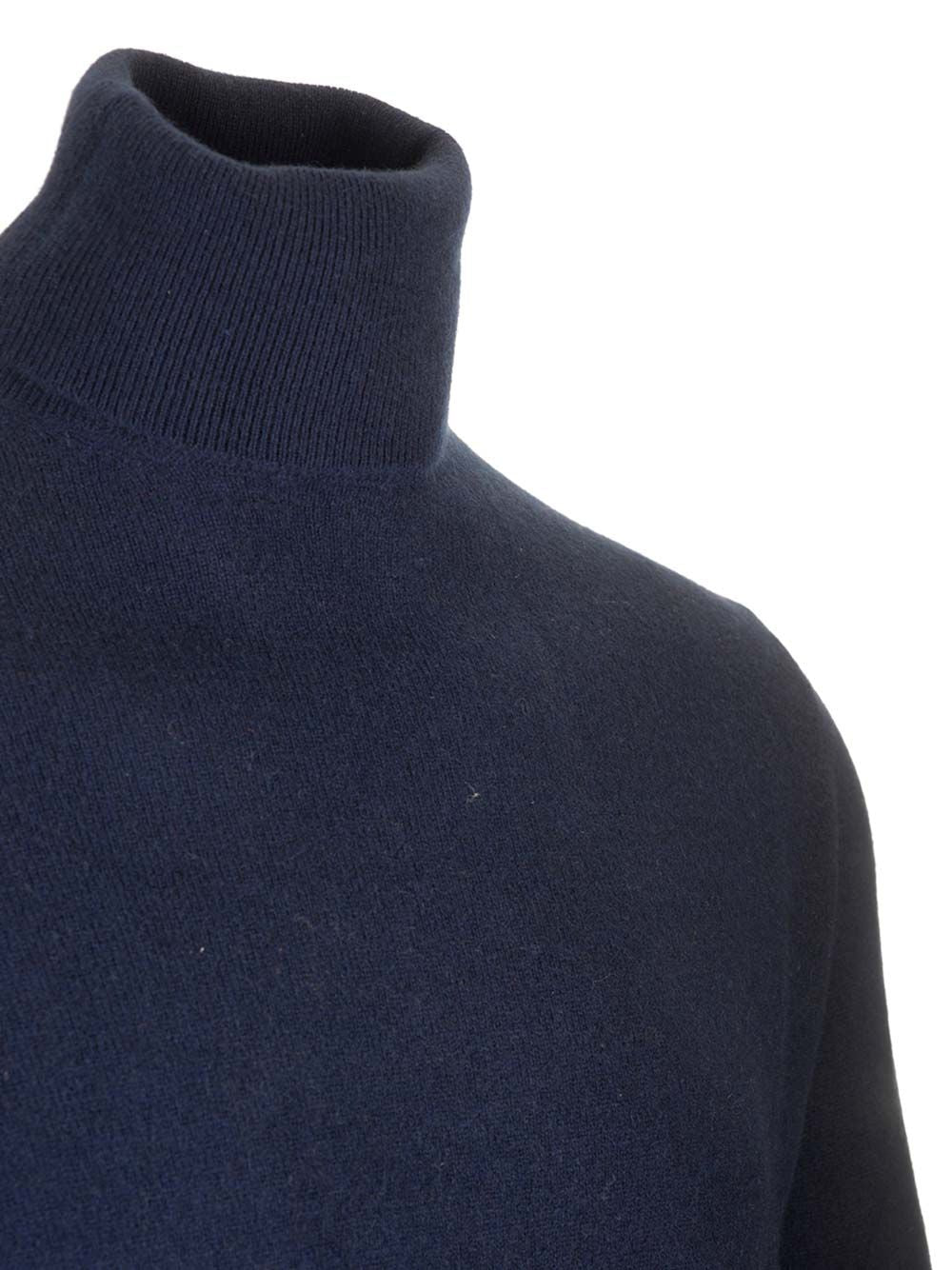 Al Duca D'Aosta Cashmere Turtleneck Knitwear - Blue | cc5d76b6424c3c897bbe305d3f86ab557c11d993