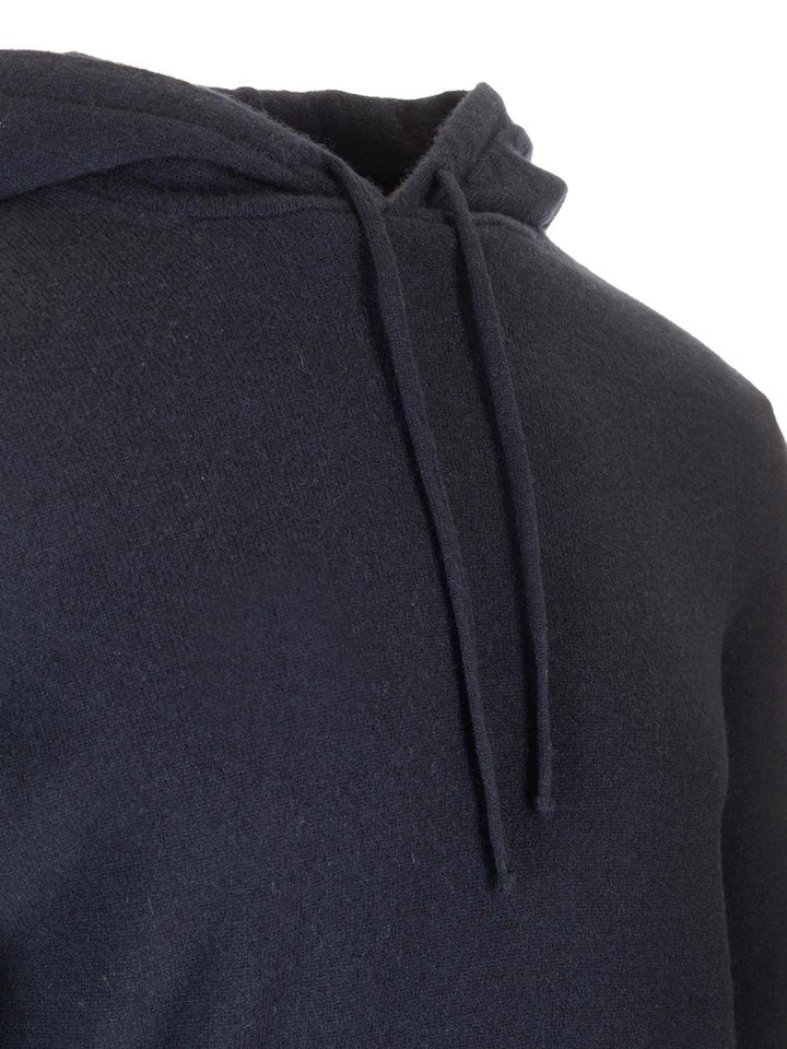 Al Duca D'Aosta Felpa Cappuccio Cachemire Knitwear - Blue | 23ecd4608e29d7cf4c36cd756b1bfb46438b959b