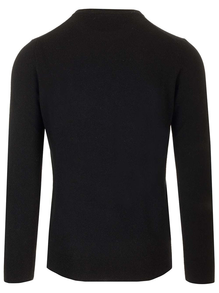 Al Duca D'Aosta Cashmere Crewneck Sweater Knitwear - Black | 908a6ddf1c36c24284c5ca78bd6ef5f1afd7f0a0