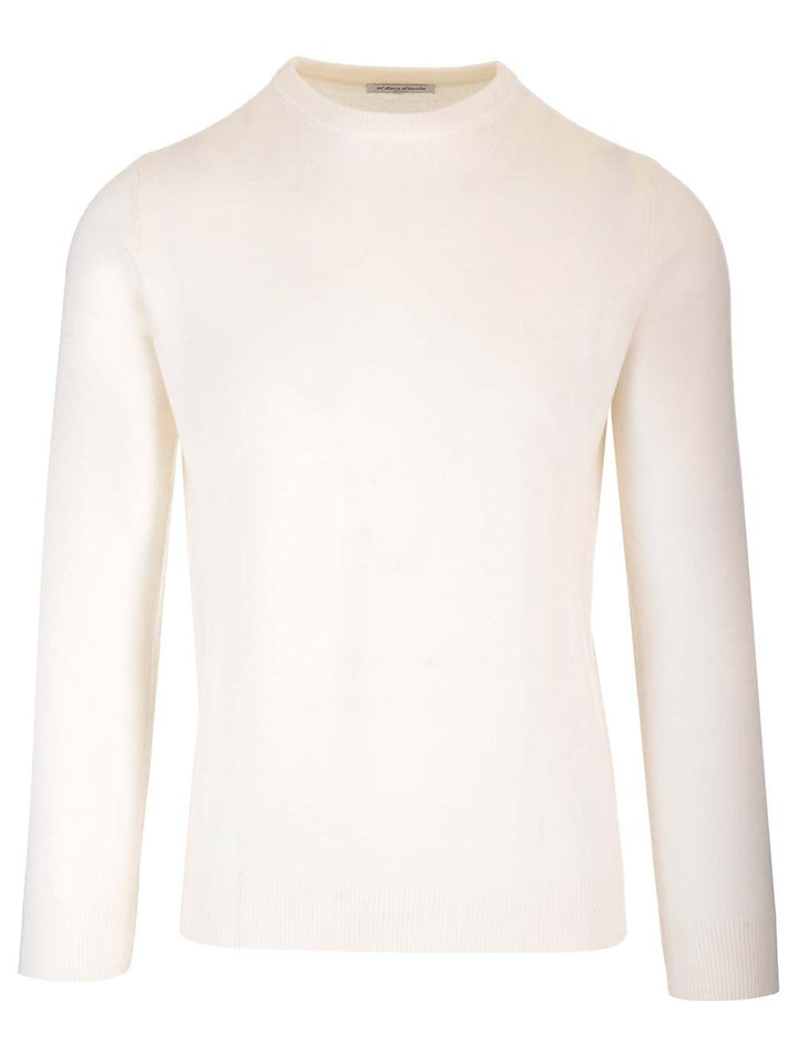 Al Duca D'Aosta Cashmere Crewneck Sweater Knitwear - White | d5e32967637bdc20f8c2fa92cc6ef53158d172de
