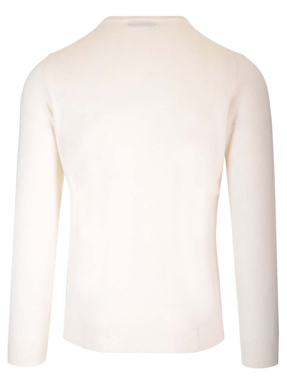 Al Duca D'Aosta Cashmere Crewneck Sweater Knitwear - White | d0e3231b11b5b334deb2ca73e2eea88485f64d4b