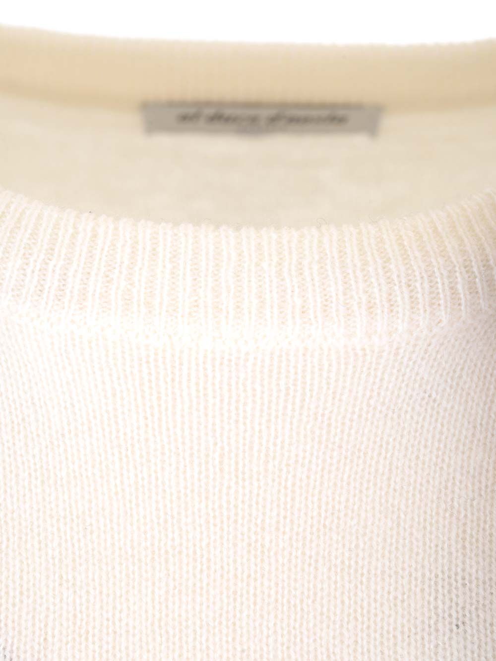 Al Duca D'Aosta Cashmere Crewneck Sweater Knitwear - White | 6f9fabc8e642942fd02b877cf29ecb2d09d82250