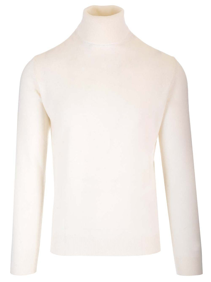 Al Duca D'Aosta Cashmere Turtleneck Knitwear - White | ab312b39110d2d832e0b59acc1c9989b78ce25ae