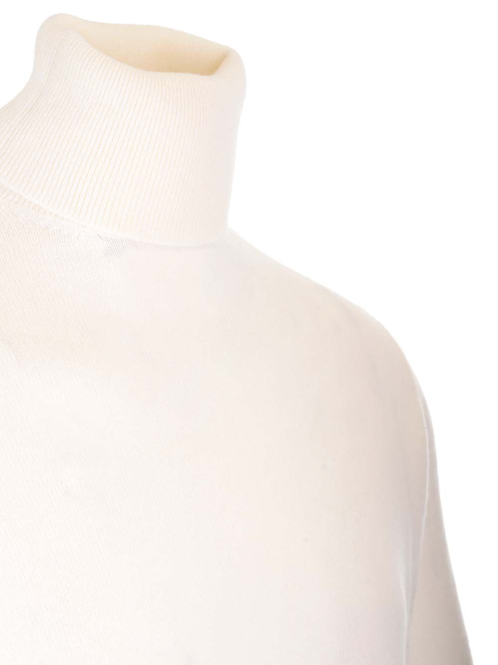 Al Duca D'Aosta Cashmere Turtleneck Knitwear - White | 84c08a0028399f574195d64d88b1b659fe54effe